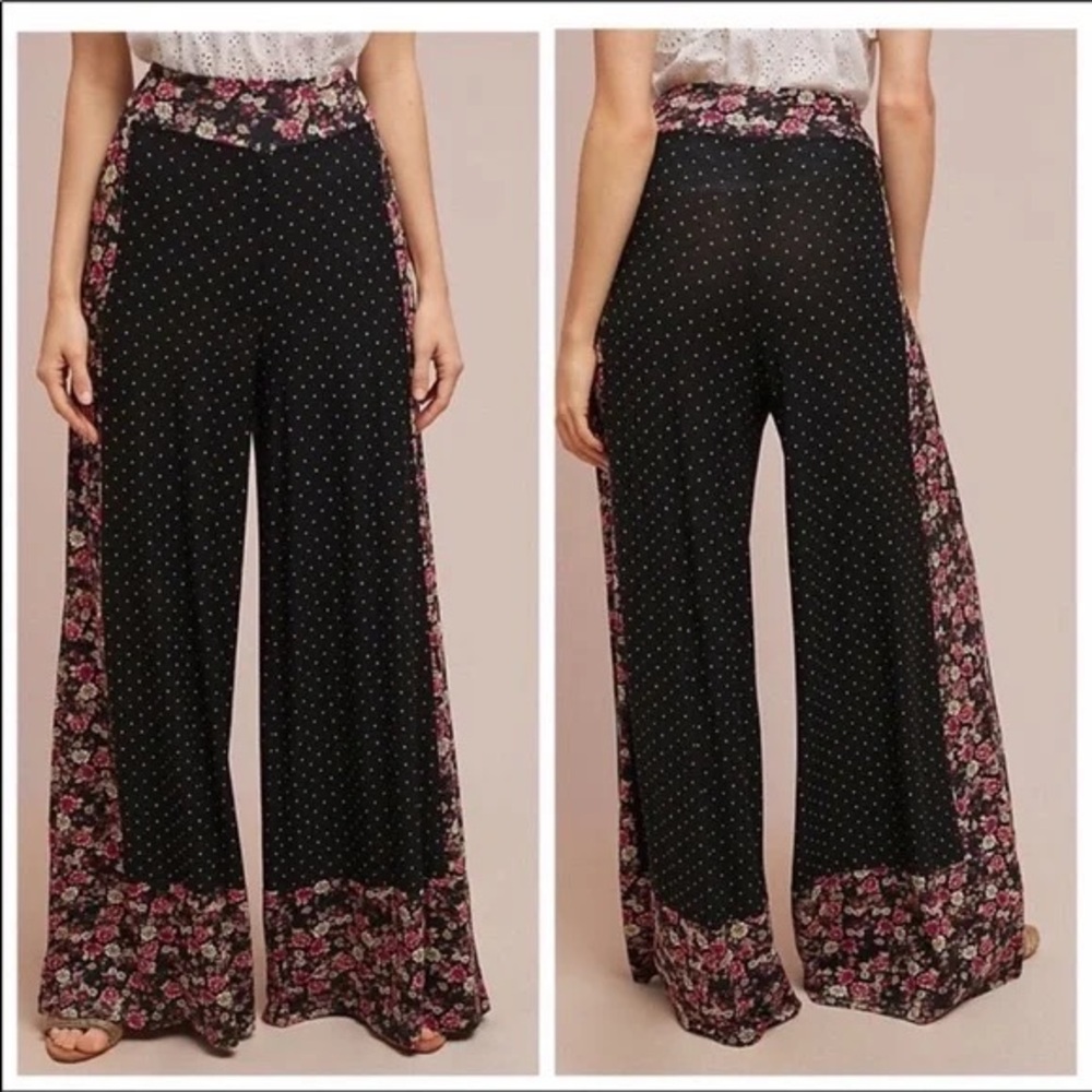 Farm Rio For Anthropologie Wide-Leg Pants Small